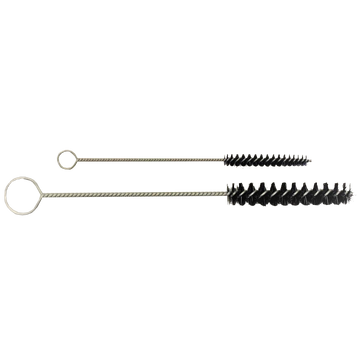 EnduroSharp Bottle Brush 1/2" Diameter Helical Nylon Tube (Bottle) Brush Single
Spiral -  0.01" Filament Diameter, 3" Brush Length , 8 1/2"
OAL, 1/8" Diameter Shank