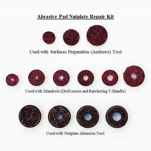 EnduroSharp® Abrasive Pad Kit for Nutplate Abrasion Tool (NAT)